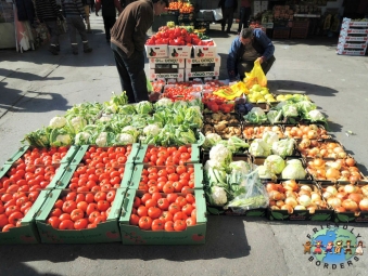 Palestinian Arab Veggie Salesman near Damascus Gate in Jerusalem